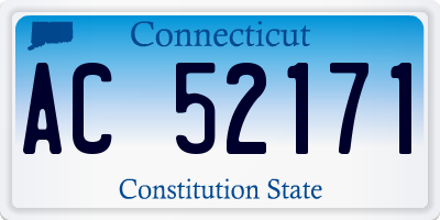 CT license plate AC52171