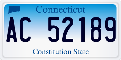 CT license plate AC52189