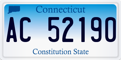 CT license plate AC52190