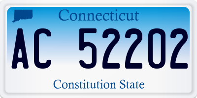 CT license plate AC52202