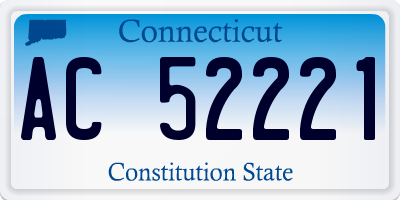 CT license plate AC52221