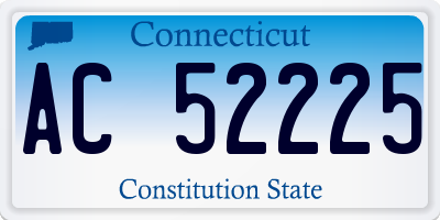 CT license plate AC52225