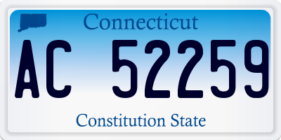 CT license plate AC52259