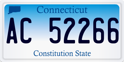 CT license plate AC52266