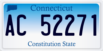 CT license plate AC52271