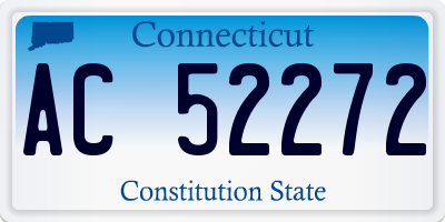 CT license plate AC52272