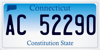 CT license plate AC52290