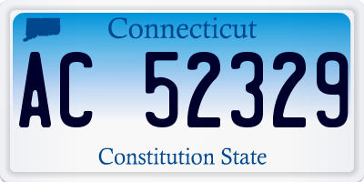 CT license plate AC52329