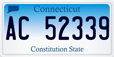 CT license plate AC52339