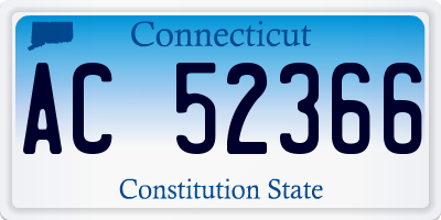 CT license plate AC52366