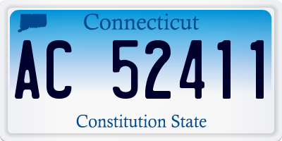 CT license plate AC52411