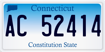 CT license plate AC52414