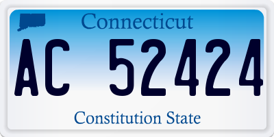 CT license plate AC52424