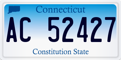 CT license plate AC52427