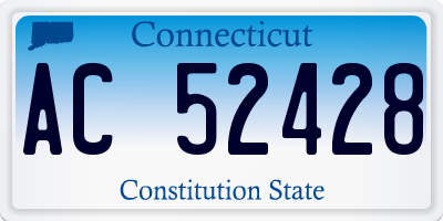 CT license plate AC52428