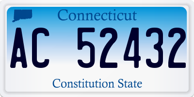 CT license plate AC52432