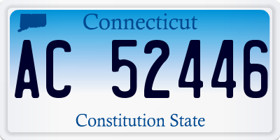 CT license plate AC52446