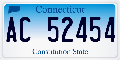 CT license plate AC52454