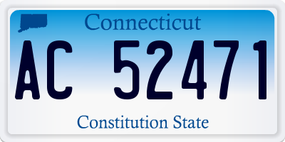 CT license plate AC52471