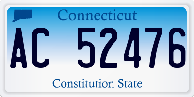 CT license plate AC52476