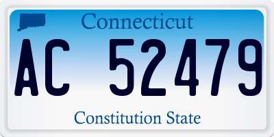 CT license plate AC52479