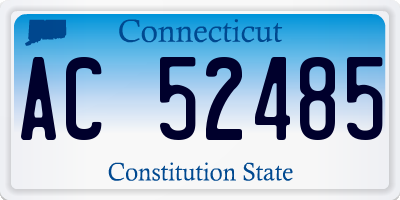 CT license plate AC52485