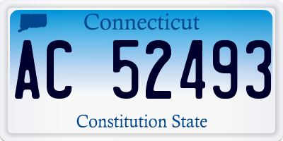 CT license plate AC52493