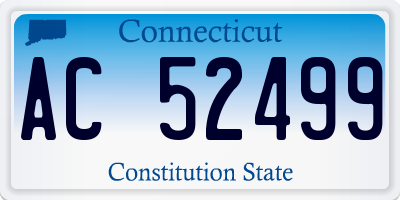 CT license plate AC52499