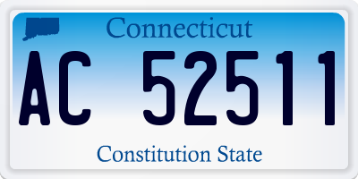 CT license plate AC52511