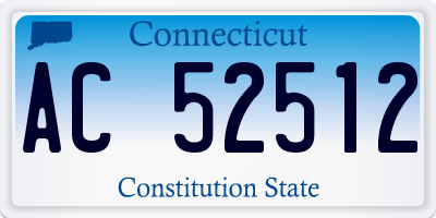 CT license plate AC52512