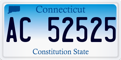 CT license plate AC52525