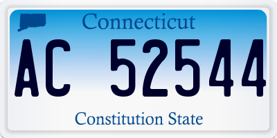 CT license plate AC52544