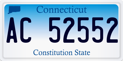 CT license plate AC52552