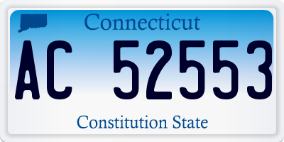 CT license plate AC52553