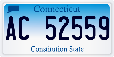 CT license plate AC52559