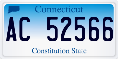 CT license plate AC52566