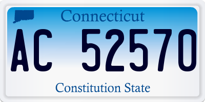 CT license plate AC52570