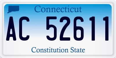 CT license plate AC52611