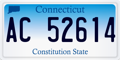 CT license plate AC52614