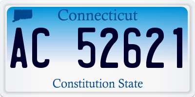 CT license plate AC52621