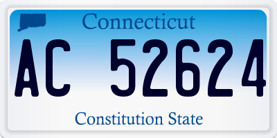 CT license plate AC52624