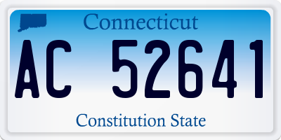CT license plate AC52641