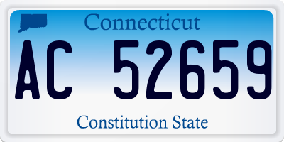 CT license plate AC52659