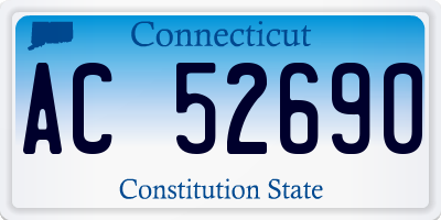 CT license plate AC52690