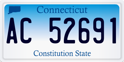 CT license plate AC52691