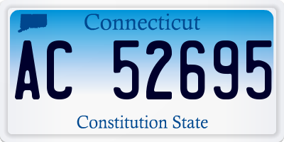 CT license plate AC52695