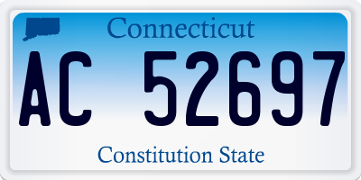 CT license plate AC52697