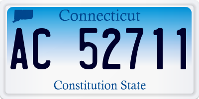 CT license plate AC52711