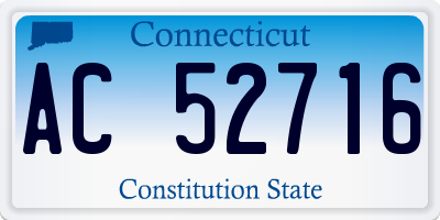 CT license plate AC52716
