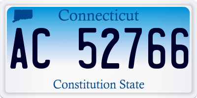 CT license plate AC52766